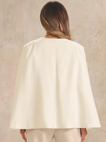 Allegra K Cape Sleeve Blazer for Women's Business Work Open Front Casual Jacket Coat3