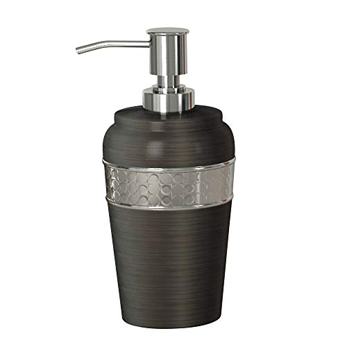 nu steel Oil Rubbed Bronze FM6H Flannel Mod Collection Lotion Bottel & Soap Dispenser Pump for Bathroom, Kitchen Countertops, Metal Finish
