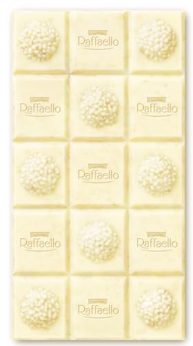 Ferrero Raffaello Tafel – Weiße Schokolade mit Kokos- und Mandelcreme – 1 x 90 g Schokoladentafel 5