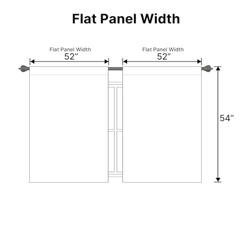 Image of H.VERSAILTEX White Curtains Thermal Insulated Window Treatment Panels Room Darkening Privacy Assured Drapes for Living Room Back Tab /Rod Pocket Bedroom Draperies, 52 x 54 Inch, 2 Panels