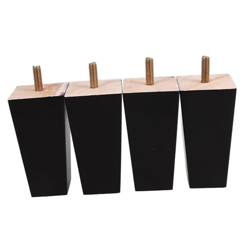 SHINEOFI 4 Piezas Patas de Madera para Muebles Pies de Reemplazo Modernos para Sofás Mesas y Armarios Instalación y Diseño Minimalista
