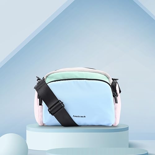 Image of Fastrack Puff Sling with Detachable Pouch | Faux-Leather Women's Handbags | Sling for Casual Carry