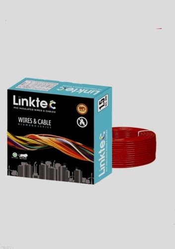 Image of PVC Insulated Copper Wire, Single Core, Black, 90 Metres, for Domestic and Industrial Use (RED, 1.50 SQ MM)