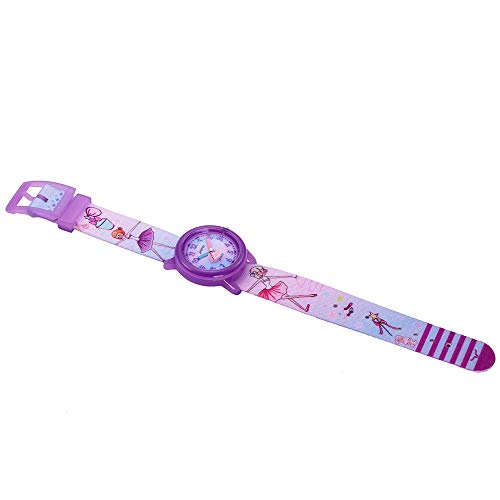 Toddler Girls Kids Children Watch,3D Cute Cartoon Breathable Fabric Band Japanese-Quartz Wristwatches Time Teacher Gifts Watches for Kids Girls Toddlers (Dancing Girl)3