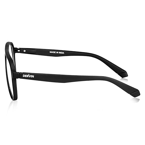 Image of Dervin Blue Light Blocking Eyeglasses for Men & Women | Zero Power, Anti-Glare, Pilot Frame, UV Protection | Blue Cut Glasses for Computer /Tablet /Laptop /Mobile