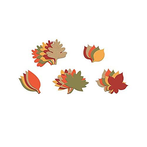 Paper Autumn Leaf Die Cuts for Fall Classroom Bulletin