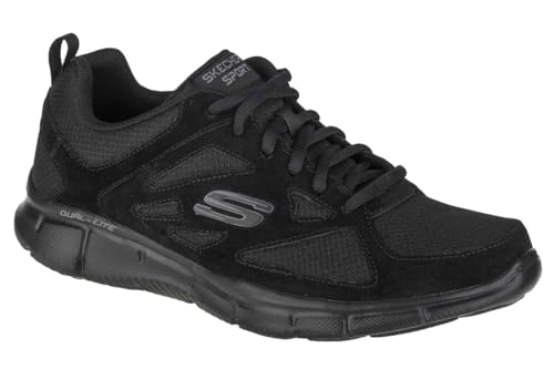 Skechers Baskets pour Homme, 44 EU, Noir, 44 EU