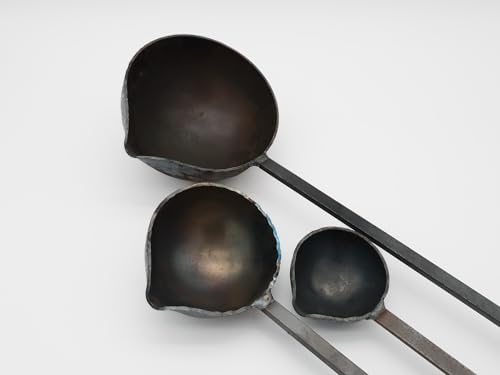 Gießlöffel Gießkelle 70mm, 100mm, 140mm Halbkugel aus Stahl 350mm Stiellänge (70mm)