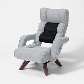 新品　座椅子　リクライニング　リクライニングチェア　ホワイト 日本製 ニュアンスカラー リクライニング座椅子/繊細で