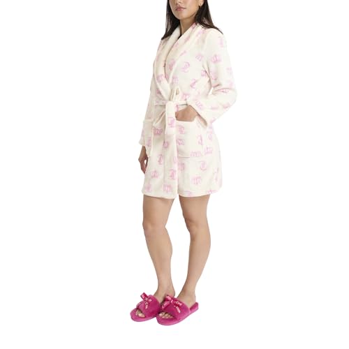 Image of Juicy Couture Women's Super Soft Luxe Plush Shawl Collar Robe