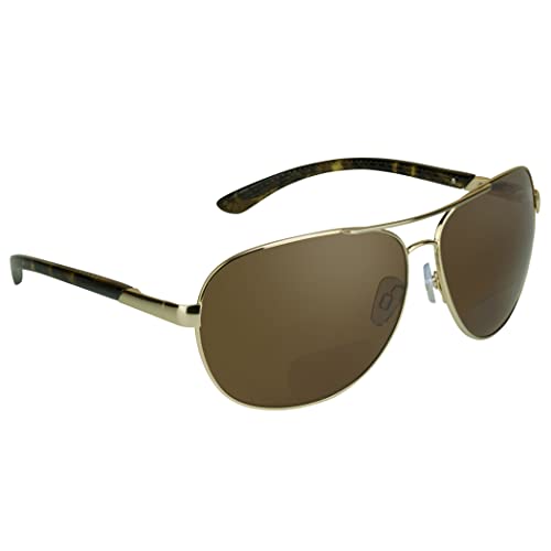 Image of proSPORT Polarized Bifocal Aviator Reading Sunglasses Men, Fishing Sunglass Readers, UV400 Polarized Lens, Driving Golf Beach