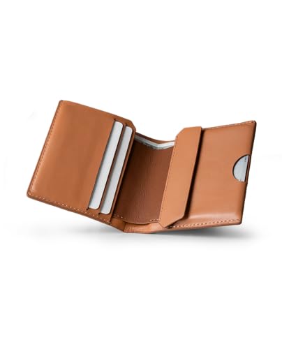 Image of DailyObjects Tan Even Bi-Fold Wallet | Men | Premium Design | Full-Grain Leather | Gents Wallet Branded | Handcrafted | Guys | Card Holder | Dedicated Sleeve | Flap Pocket