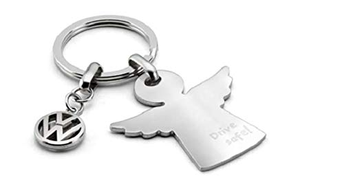 Preisvergleich Produktbild VW Schlüsselanhänger Schutzengel Drive Safe, Silber - 000087010AFJKA
