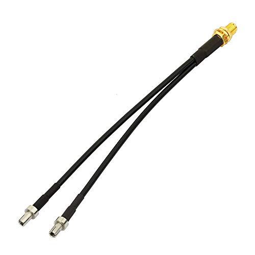 Adaptador Eightwood SMA Hembra a Doble TS9 Splitter 6 pulg miniatura 3