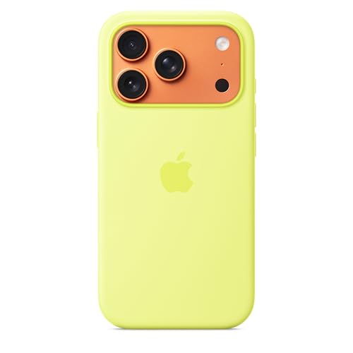 Image of Apple iPhone 17 Pro Silicone Case with MagSafe - Neon Yellow 