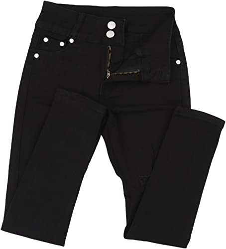 Image of ToBeInStyle Girl's Denim Easy Styling Classic Timeless Everyday Jeans Zip-Up Closure