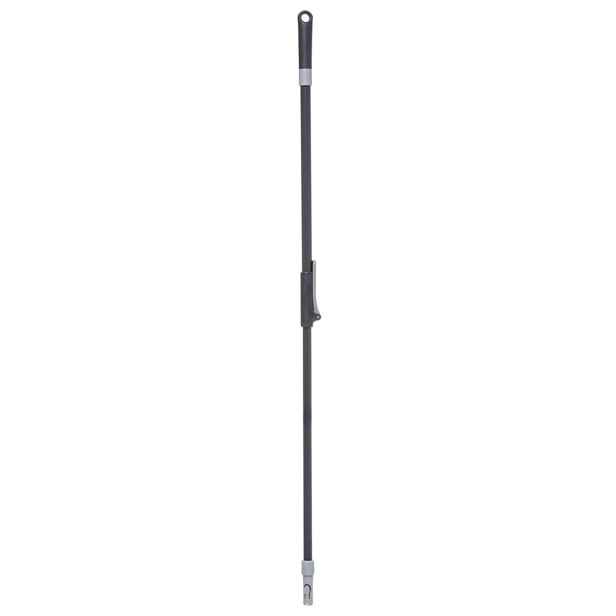 5five - Manche Métal Télescopique Click et Clean Gris - Accroche Rangement Facile - Hauteur Réglable - Compatible avec 7 Têtes - Solution Polyvalente