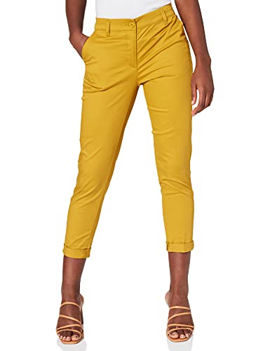 Sisley Trousers 4ED455847 Pantaloni, Oro Giallo 32...