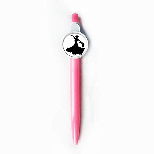 Stylo à bille rétractable bleu motif danseuse performance idée cadeau originale pour passionnés
