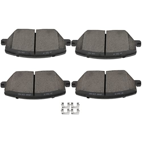 Image of cciyu D1811 D2081 Brake Pads w /Hardware Front Rear Disc Brake Pad Set | Fit For Jeep For Compass 2017-2022