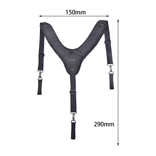 UGPLM Suspensórios para de ferramentas Suspensórios de trabalho em forma de Y pretos pesados Suspens