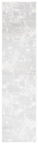 Tapete corredor SAFAVIEH Hanna Collection 2' x 8' gris y marfil miniatura 3