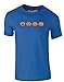 Four Pumpkins Horizontally, T-Shirt Imprimé pour Adultes - Bleu/Transfert S = 89-94 cm