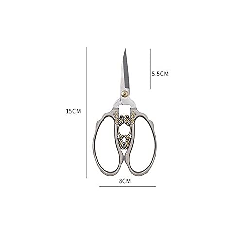 Ciseaux artisanaux, Ciseaux, Lames tranchantes en Acier Inoxydable, Papier de découpe Artisanal （15 cm） Argent