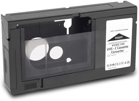 VHS C-cassetteadapter voor VHS C SVHS-camcorders, VHS-cassetteconverter Niet Compatibel met 8 Mm/Mini DV/Hi8, voor