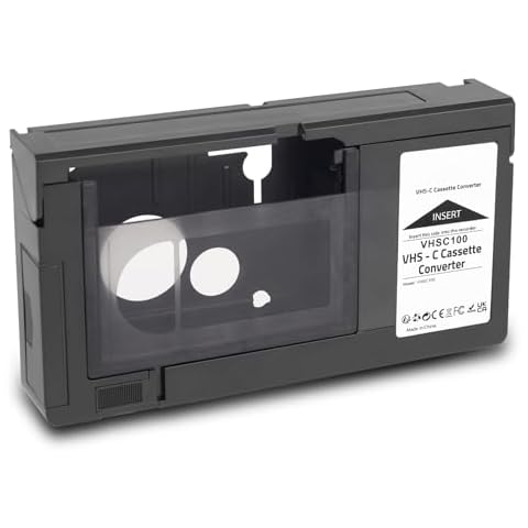 Algasan VHS-C Cassette Adapter Compatible with VHS-C SVHS Camcorders JVC RCA Panasonic Motorized VHS Cassette Converter （NOT Compatible with 8mm / MiniDV / Hi8） Cover