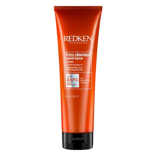 Redken | Heat Protection Smoothing Cream, Babassu Oil, Frizz Dismiss Rebel Tame, 250 ml