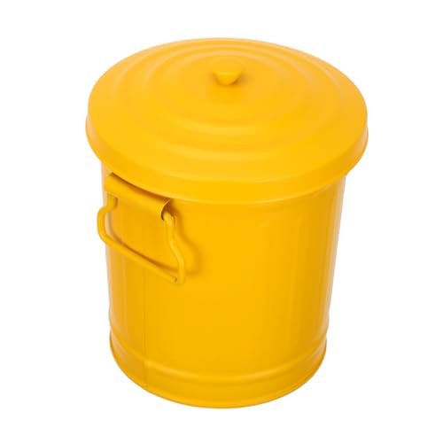Caneca de basura pequeña con tapa para escritorio