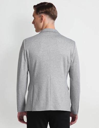 Image of Arrow Textured Slim Fit Blazer for Men - Button Closure Formal & Casual Wear Mens Blazer