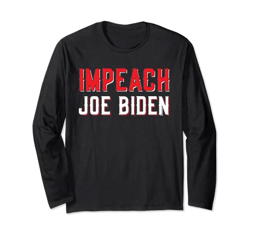 Impeach Joe Biden Humor Político Manga Larga