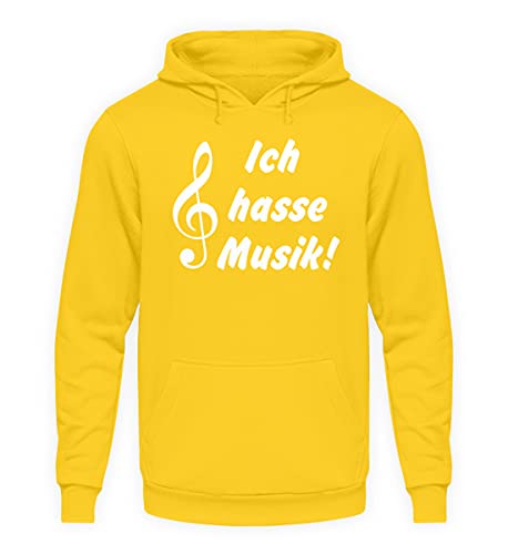 Sweat à capuche jaune unisexe en taille M Je suis Lapin