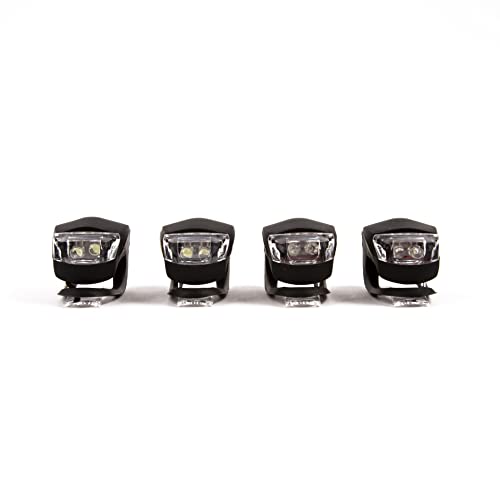 VeloChampion Ensemble d'éclairage Avant et arrière pour éclairage de vélo (Rouge et Blanc) Boîtier en Silicone étanche Lampes de vélo compactes et faciles à Installer - Image 6