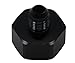 Nitrous Bottle Nut Adapter With Washer (Black, 6AN)
