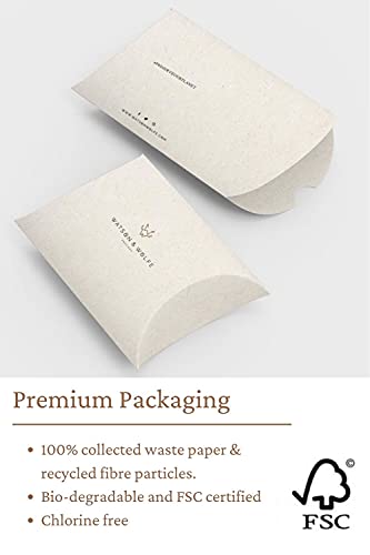 WATSON & WOLFE Next-Gen Non-Leather Slim Credit Card Holder Brown Blue - RFID Card Blocker For Contactless Cards, Small Card Case - Thin Minimalist Design Men & Women - Vegan Fabric Ethical Handmade - Image 6