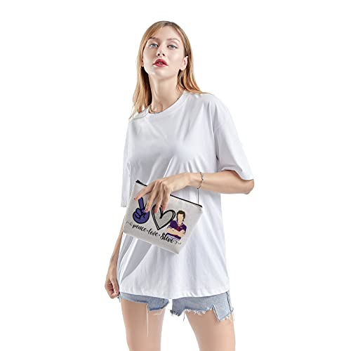 TSOTMO TV Show Merchandise Gifts Peace Love Steve Cosmetic Bag For Steve Fans TV Show Inspired Bag Gifts For TV Show Lovers Gift (Steve)4