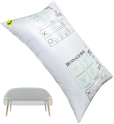 Patio Furniture Cover Air Bag, Rectangle Patio Table Cover Airbag Inflatable Air Pillow Woven Bag Anti-Collision Outdoor Furniture Cover Support Prevents Leaves Water and Snow Pooling (White, 87x39in)