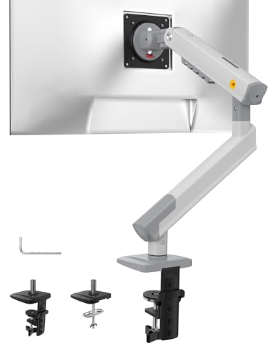 Image of NB SmooVex Single Monitor Arm for Monitors 17'' to 32 inch, Mechanical Spring Mount Load up to 9 kg, VESA 75 /100 mm Monitor-Mount A5 (White)