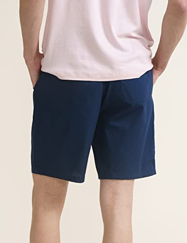 Image of DaMENSCH Cotton Lounge Elasticated Waistband, Bermuda Pants, Relaxed Fit, Home Shorts for Men