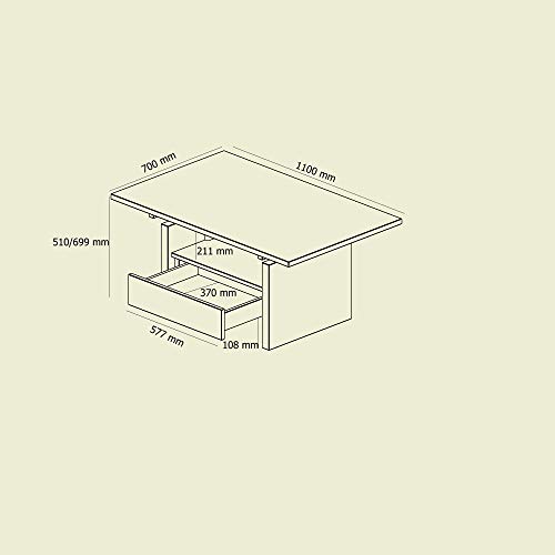 Amazon Brand Tomas Coffee Table, 110 x 70 x 51 cm, Natural Oiled Core Beech