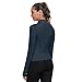AURVAE Women's Workout Jacket, Womens Cropped Lightweight Running Jackets, Zip Slim Fit Athletic Tops for Gym, Yoga, Jogging (Medium, Navy-Blue)