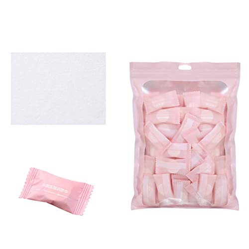 Unyee 100 tabletas de Toallas comprimidas,Toallitas de servilleta Reutilizables para Acampar, agregue Agua | Toalla de Tejido de Monedas de algodón comprimido para Viajes, Camping, Senderismo