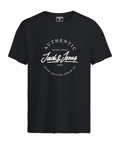 T-Shirt Noir Jack and Jones Chest vêtement bébé mixte en coton