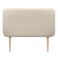 DHOME Gestoffeerd Hoofdbord Aqualine Met Capitonnering 110x115cm Met Bedpoten Bedden 105 Zalm