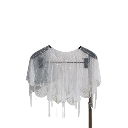 Châle en dentelle pour femme cardigan d'été robuste broderie diamants haut tendance