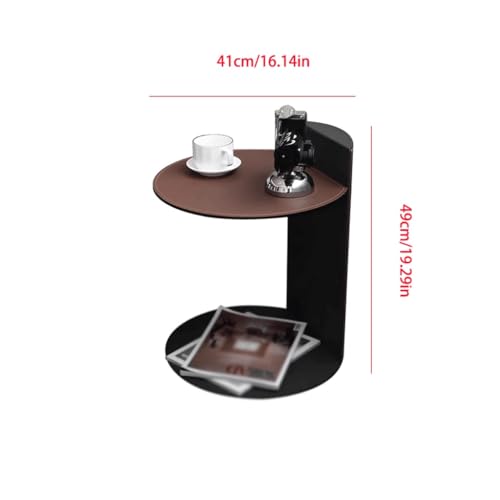 Table basse en cuir de selle de luxe petite table de salon artisanale