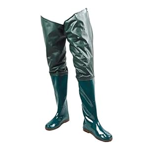 Vissen Hip Waders Antislip Waterdichte PVC Wading Broek met Gesp Laarzen Ademend Hip Laarzen Groen Maat 45 1 Paar Vistuig Tool Praktisch Tool